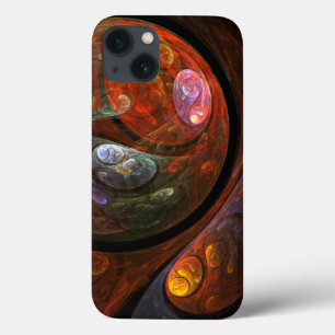 Fluid Connection Abstract Art iPhone 13 Case