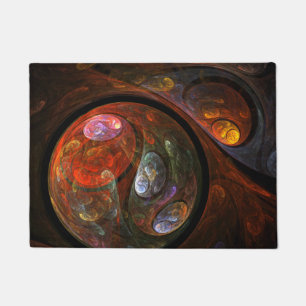 Fluid Connection Abstract Art Doormat