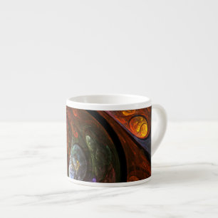 Fluid Connection Abstract Art Espresso Mug