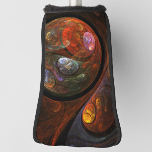 Fluid Connection Abstract Art Golf Head Cover