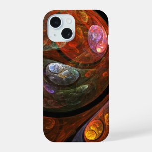 Fluid Connection Abstract Art iPhone 15 Case