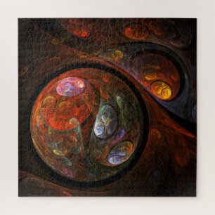 Fluid Connection Abstract Art Jigsaw Puzzle