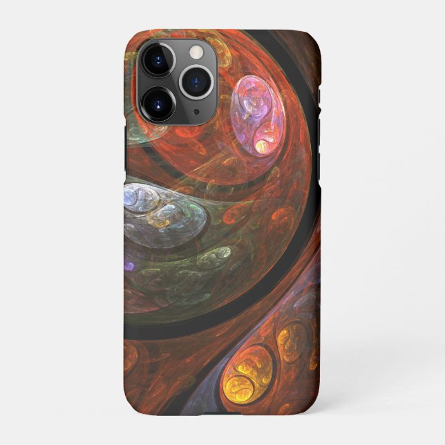 Fluid Connection Abstract Art Matte iPhone Case (Back)