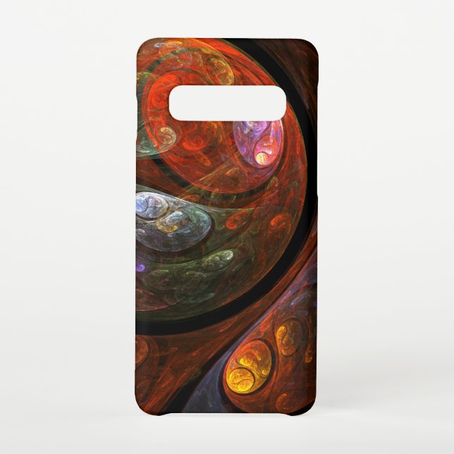 Fluid Connection Abstract Art Matte Samsung Galaxy Case (Back)
