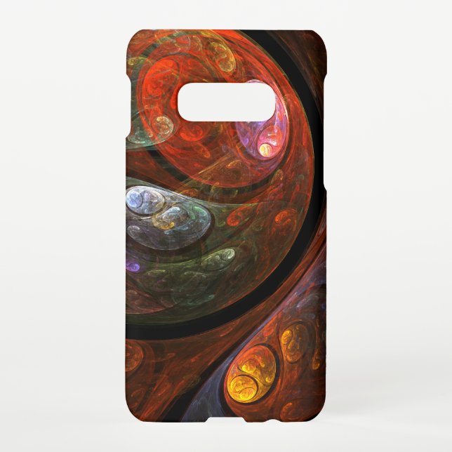 Fluid Connection Abstract Art Matte Samsung Galaxy Case (Back)