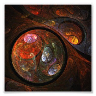 Fluid Connection Abstract Art Photo Print