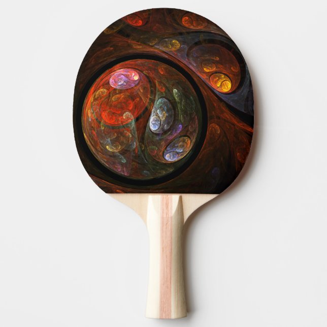 Fluid Connection Abstract Art Ping Pong Paddle (Front)