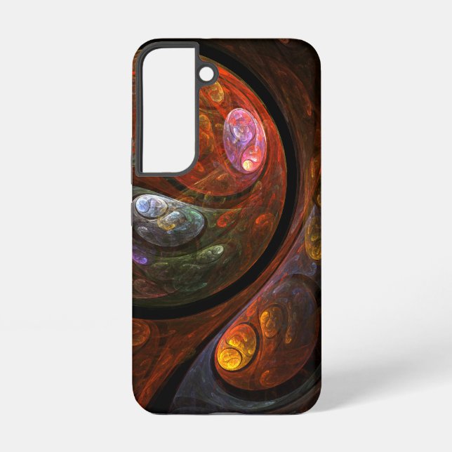 Fluid Connection Abstract Art Samsung Galaxy S22 Case (Back)