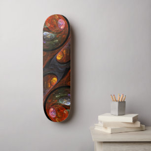 Fluid Connection Abstract Art Skateboard