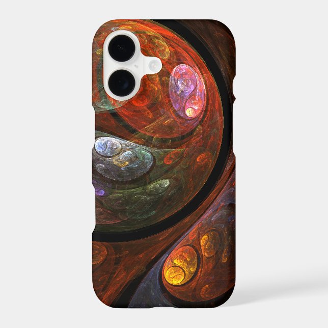 Fluid Connection Modern Cosmic Abstract Art (Back)