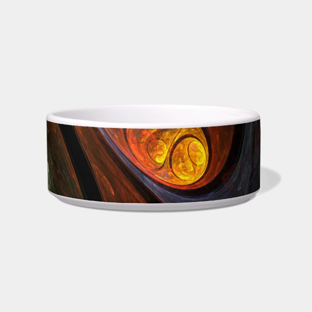 Fluid Connection Modern Cosmic Abstract Art Bowl (Right)