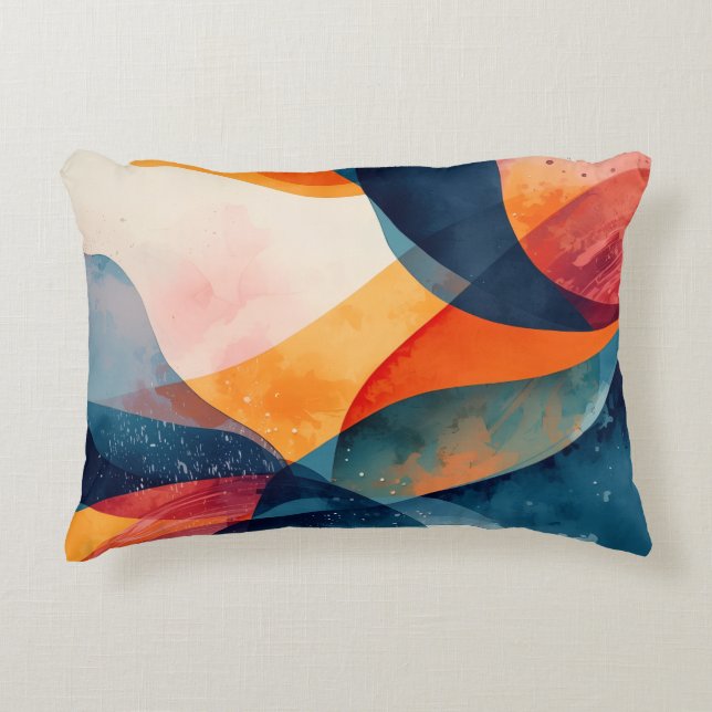"Fluid Dynamics" Decorative Cushion (Front)