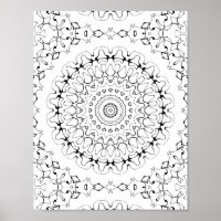 Fluid Ink Ripple Colouring Page Pattern Artwork