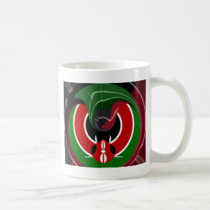 Fluid Kenyan Flag: A Modern Design Coffee Mug