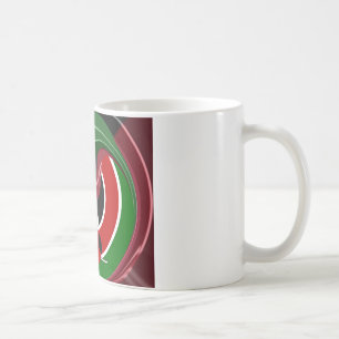 Fluid Kenyan Flag: A Modern Design Coffee Mug