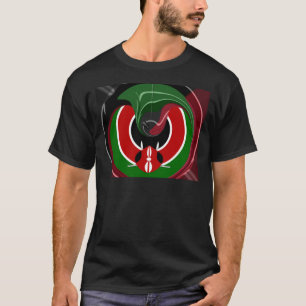 Fluid Kenyan Flag: A Modern Design T-Shirt