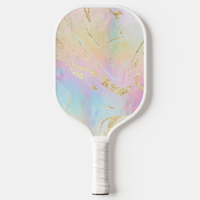 fluid marble art  pickleball paddle (Front)