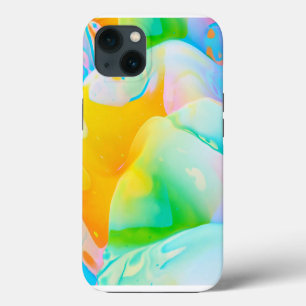 Fluid Neon Abstract iPhone 13 Case