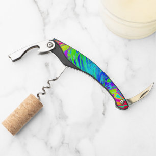 Fluid Rainbow Abstract Paint Splatters Corkscrew