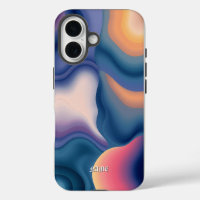 Fluid Wave Sunset Abstract