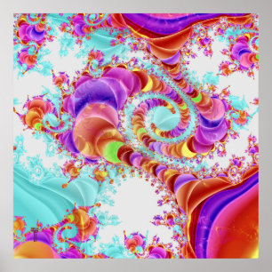 Fluidic Infused Double Helix V 1 Art Print