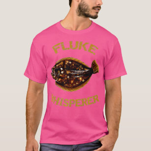 Fluke Whisperer Summer Flounder Fishing T-Shirt