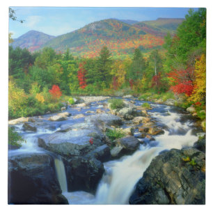 Flume Falls Adirondack Mountains Ceramic Tile
