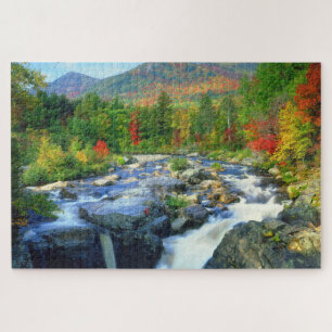 Flume Falls Adirondack Mountains Jigsaw Puzzle