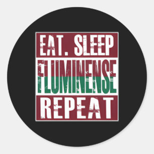 Fluminense Soccer Camisa Fluminense Camiseta Flumi Classic Round Sticker