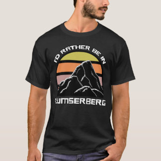 Flumserberg Swiss Vintage Sunset Mountain T-Shirt
