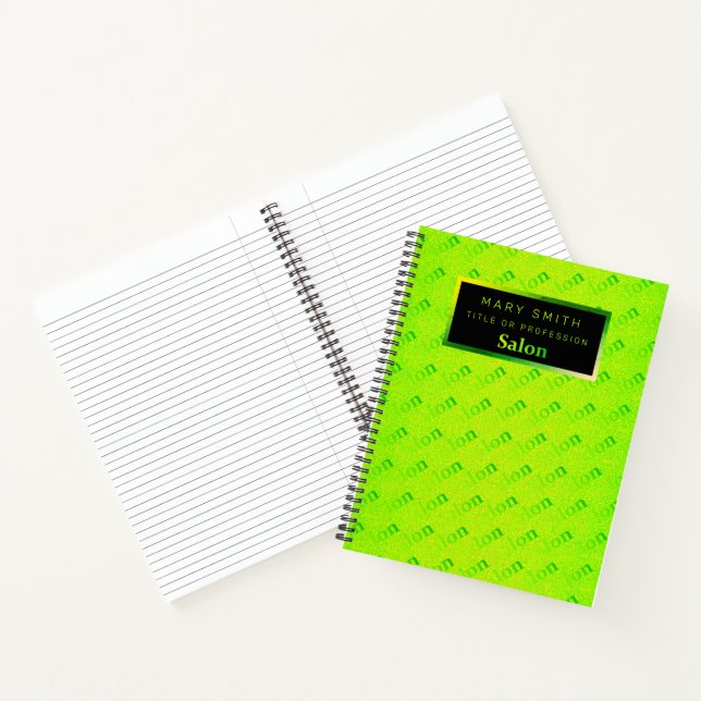 Fluorescent 2in1 Neon Elegant Business Card & Notebook (Inside)
