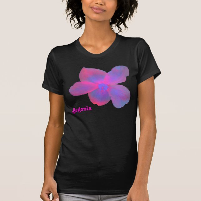 Fluorescent Begonia Customisable T Shirt (Front)