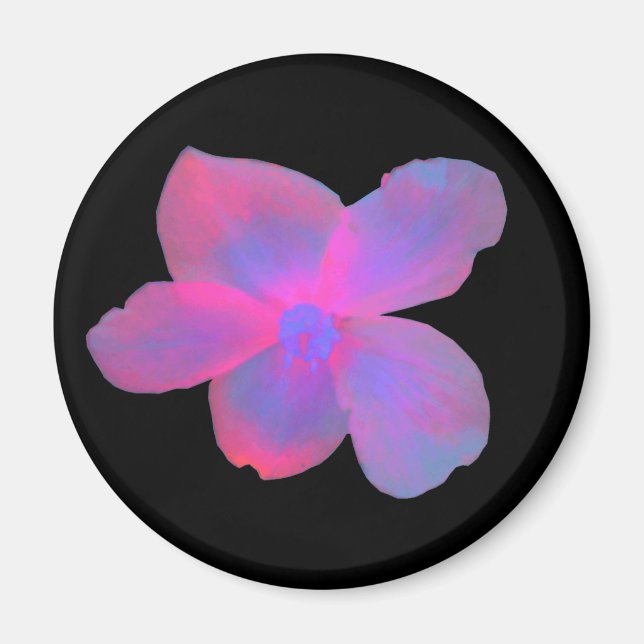 Fluorescent Begonia Magnet (Front)