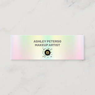 Fluorescent elegant Holographic Mini Business Card