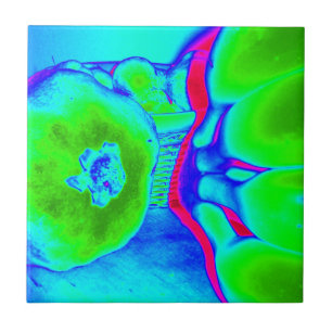 fluorescent fruit green ceramic tile