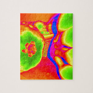 fluorescent fruit jigsaw puzzle