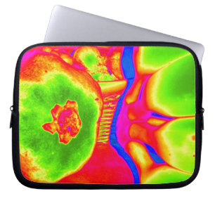 fluorescent fruit laptop sleeve