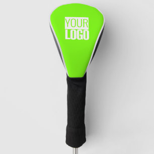 fluorescent green - add your logo golf head cover