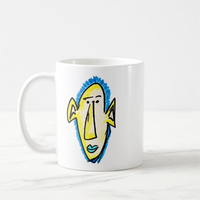 Fluorescent guy coffee mug (Left)