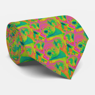 fluorescent koala bears tie