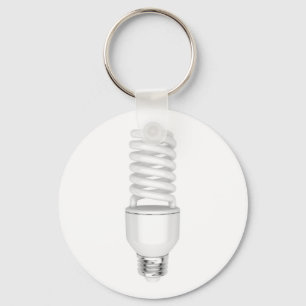 Fluorescent light bulb key ring