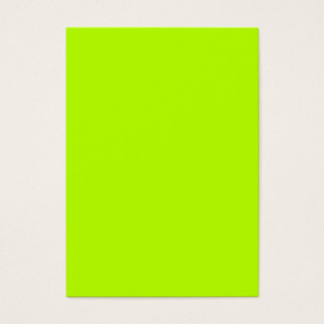 Fluorescent Lime Green Neon Yellow Personalised (Front)