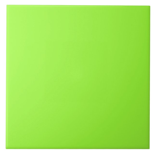 Fluorescent Lime Neon Green tile (Front)