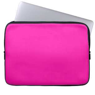 Fluorescent Orchid Hot Orchid Pink Personalised Laptop Sleeve