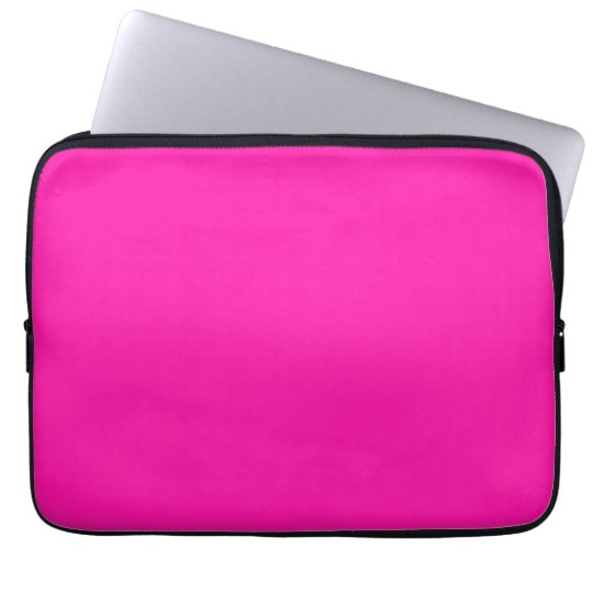 Fluorescent Orchid Hot Orchid Pink Personalised Laptop Sleeve