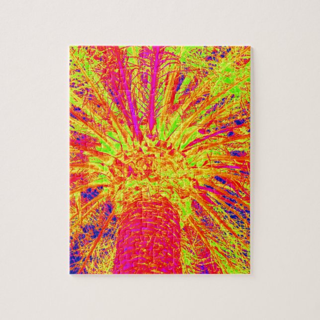 fluorescent palm jigsaw puzzle (Vertical)