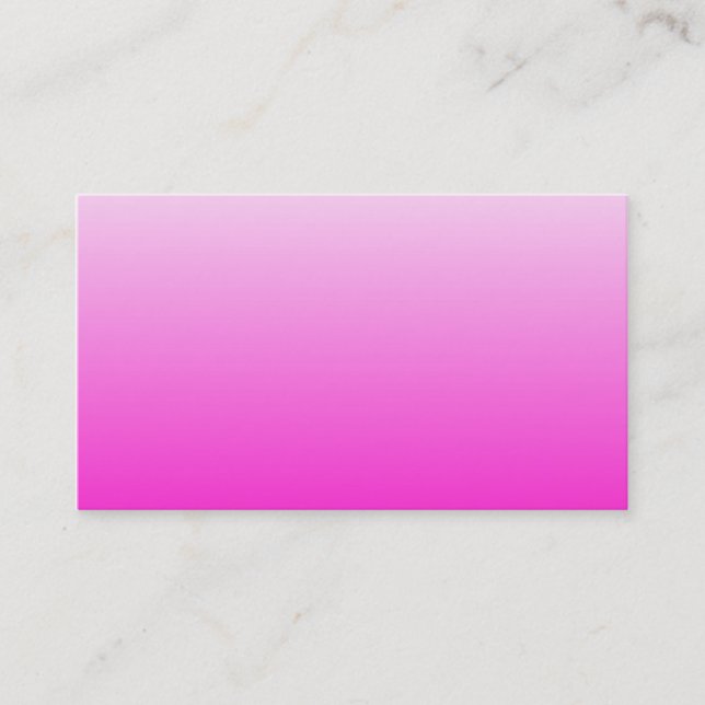 Fluorescent Pink Gradient Business Card (Front)