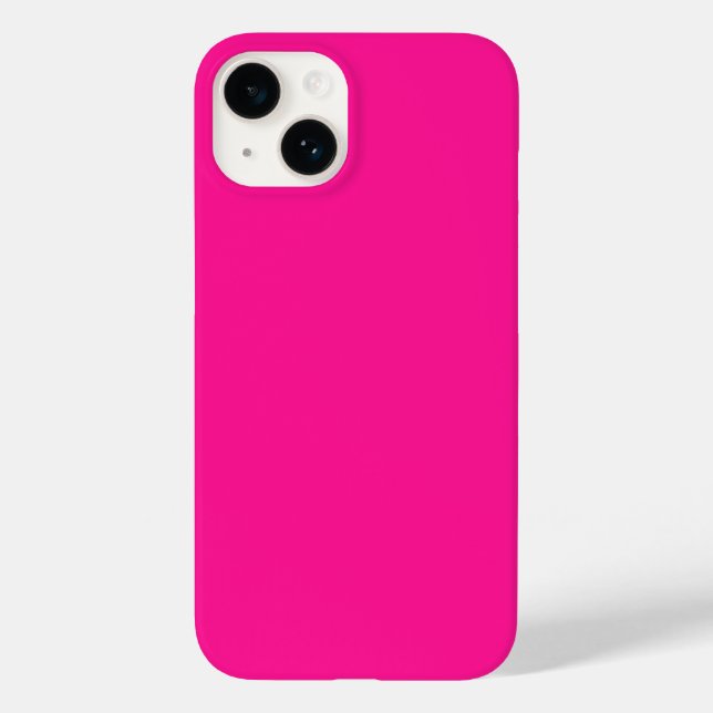 Fluorescent Pink iPhone 14 Case (Back)