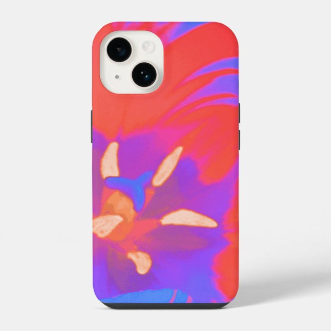 Fluorescent Tulip iPhone Case (Back)