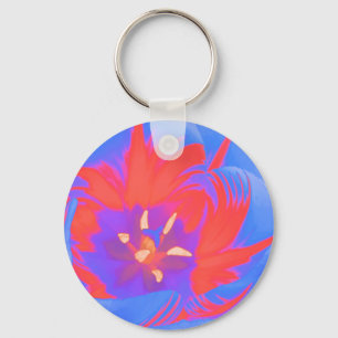 Fluorescent Tulip Keychain
